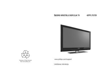 Philips Flat TV numÃ©rique 16/9 - Mode dâemploi - LAV