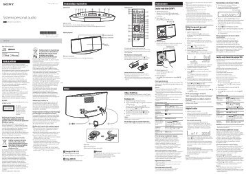 Sony CMT-V11iP - CMT-V11IP Istruzioni per l'uso Albanese