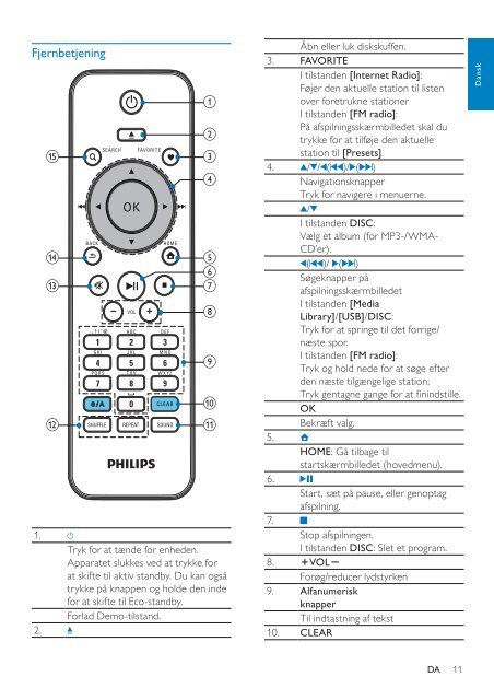 Philips Streamium Microcha&icirc;ne hi-fi sans fil - Mode d&rsquo;emploi - DAN