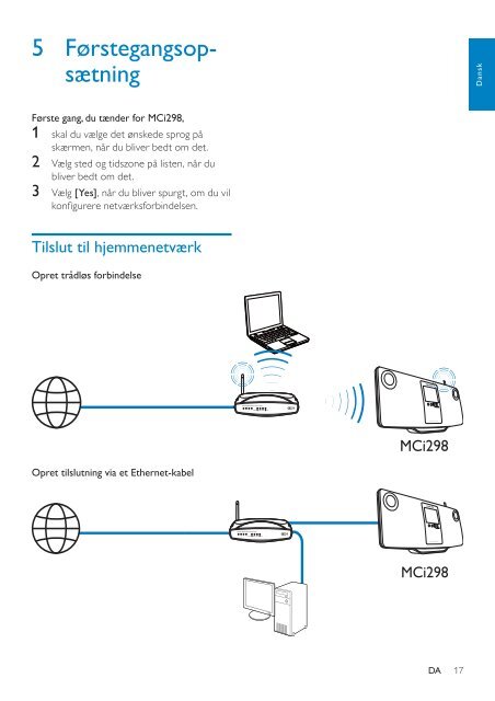 Philips Streamium Microcha&icirc;ne hi-fi sans fil - Mode d&rsquo;emploi - DAN