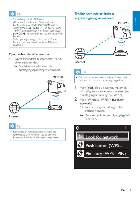 Philips Streamium Microcha&icirc;ne hi-fi sans fil - Mode d&rsquo;emploi - DAN