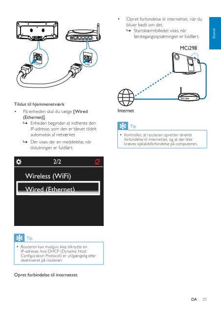 Philips Streamium Microcha&icirc;ne hi-fi sans fil - Mode d&rsquo;emploi - DAN