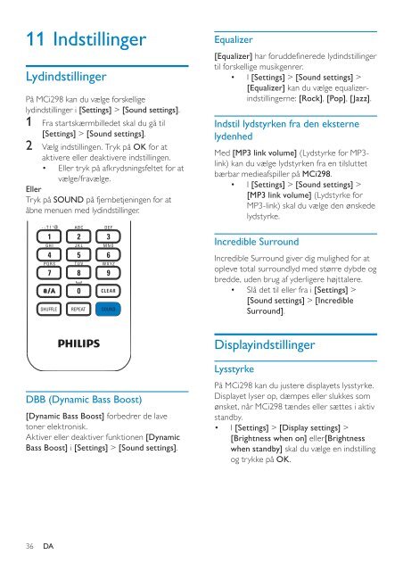 Philips Streamium Microcha&icirc;ne hi-fi sans fil - Mode d&rsquo;emploi - DAN