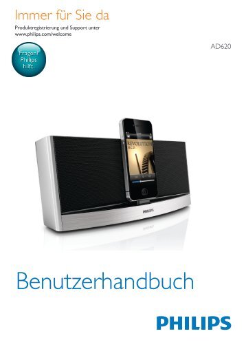 Philips Station d'accueil avec BluetoothÂ® - Mode dâemploi - DEU