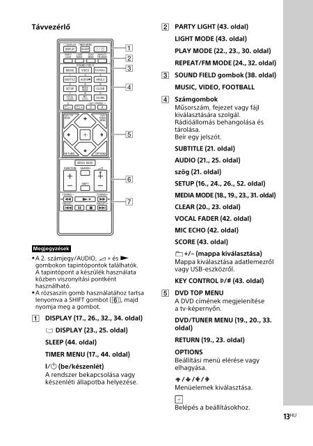 Sony MHC-V7D - MHC-V7D Istruzioni per l'uso Ungherese