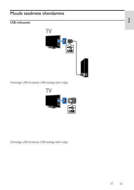 Philips 4000 series Smart TV Edge LED 3D - Mode d&rsquo;emploi - EST