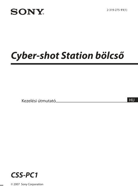 Sony CSS-PC1 - CSS-PC1 Istruzioni per l'uso Ungherese