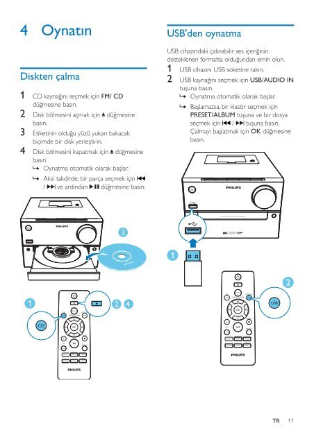 Philips Microcha&icirc;ne - Mode d&rsquo;emploi - TUR