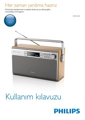 Philips Radio portable - Mode dâemploi - TUR