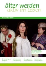 aktiv im Leben älter werden Dezember 2007 - älter werden online