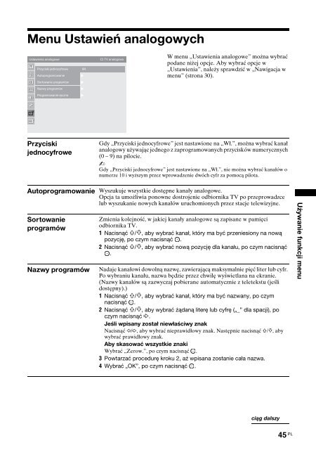 Sony KDL-52X3500 - KDL-52X3500 Istruzioni per l'uso Polacco