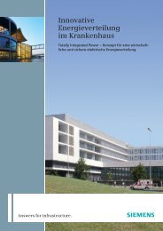 Innovative Energieverteilung im Krankenhaus - Siemens