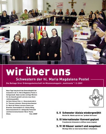 Schwestern der hl. Maria Magdalena Postel S. II ... - kontinente