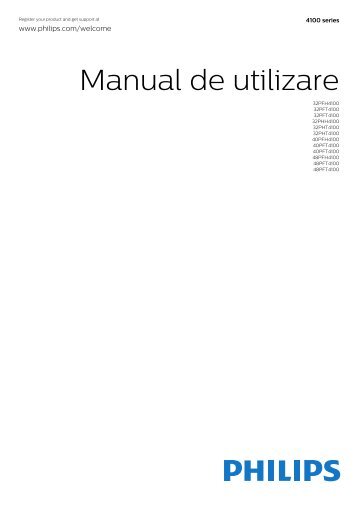 Philips 4000 series TÃ©lÃ©viseur LED plat - Mode dâemploi - RON