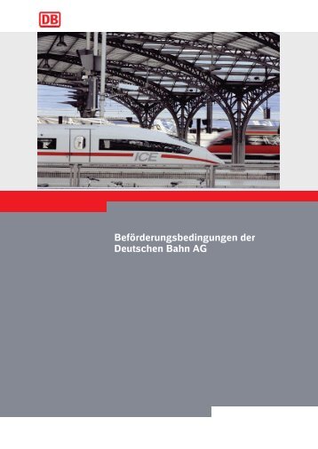Beförderungsbedingungen der Deutschen Bahn AG