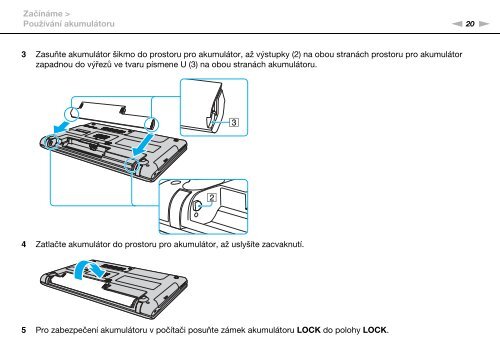 Sony VPCEB4X8E - VPCEB4X8E Istruzioni per l'uso Ceco