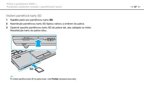 Sony VPCEB4X8E - VPCEB4X8E Istruzioni per l'uso Ceco