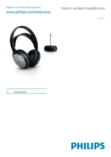 Philips Casque Hi-Fi sans fil - Mode dâemploi - EST