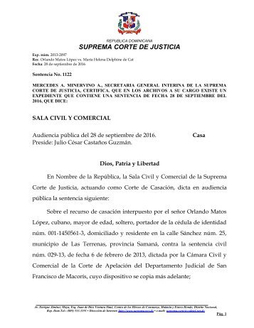 SUPREMA CORTE DE JUSTICIA