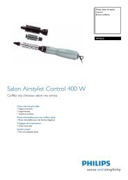 Philips Salon Airstylist Control Brosse soufflante - Fiche Produit - FRA