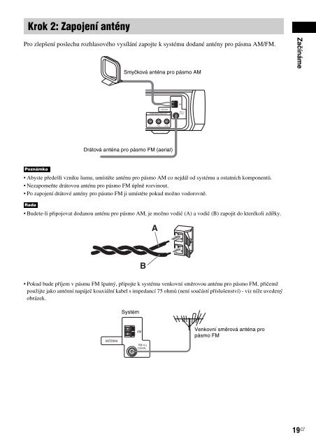 Sony DAV-X1 - DAV-X1 Istruzioni per l'uso Ceco