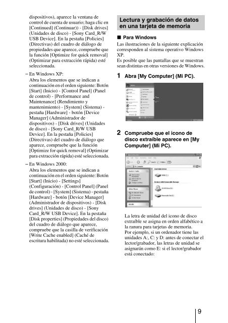 Sony MRW68E-D1 - MRW68E-D1 Istruzioni per l'uso Spagnolo