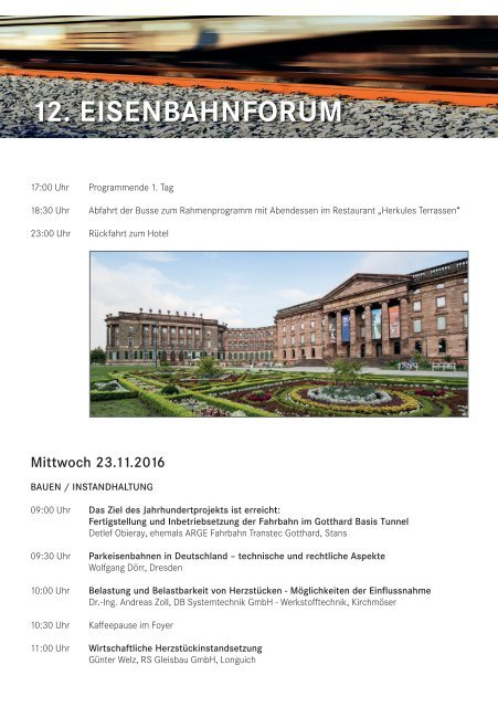 12 Eisenbahnforum 22 - 23 November 2016 in Kassel