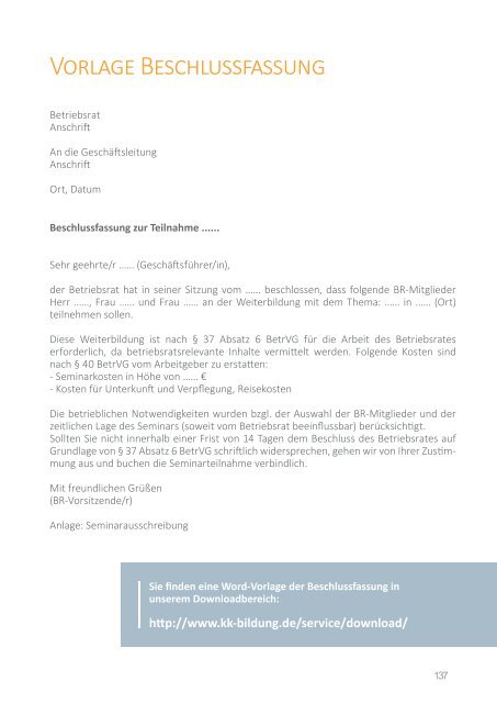 Seminarplan für Betriebsräte, JAV und SBV 2017 der K&K Bildungsmanufaktur