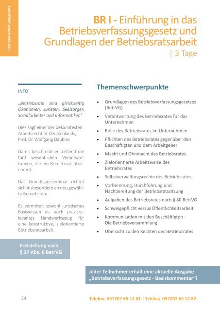 Seminarplan für Betriebsräte, JAV und SBV 2017 der K&K Bildungsmanufaktur