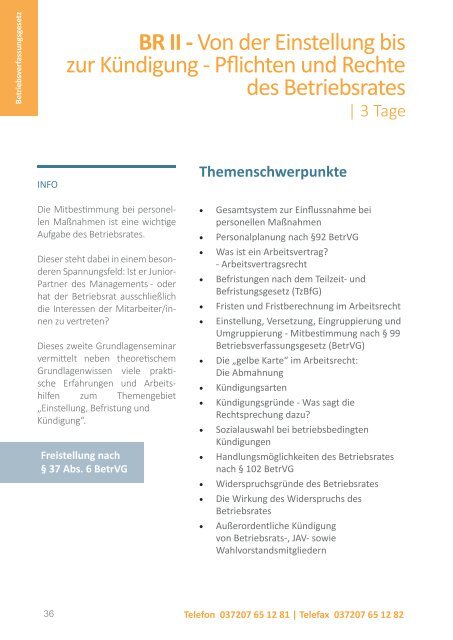 Seminarplan für Betriebsräte, JAV und SBV 2017 der K&K Bildungsmanufaktur