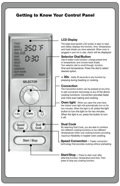 Cuisinart Chef&rsquo;s Convection Toaster Oven -TOB-260N1 - Quick Reference