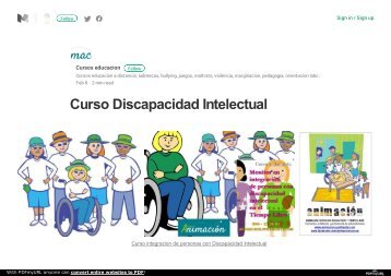 Curso Discapacidad Intelectual. Formacion a distancia