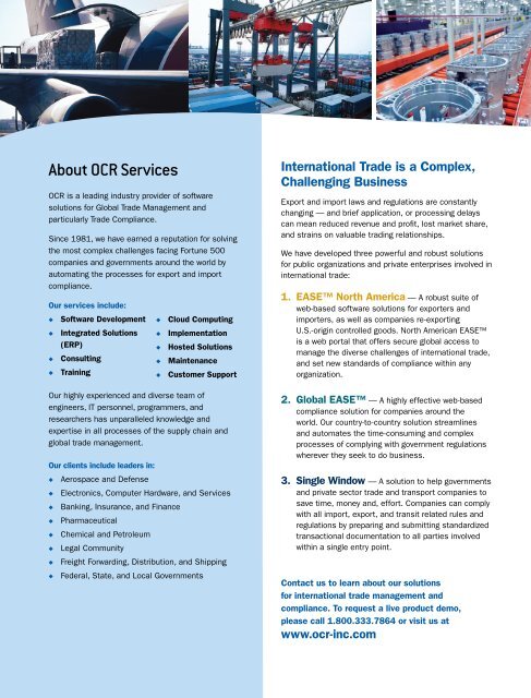 OCR Services Corporate Brochure