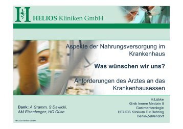 HELIOS Kliniken GmbH - DGEM
