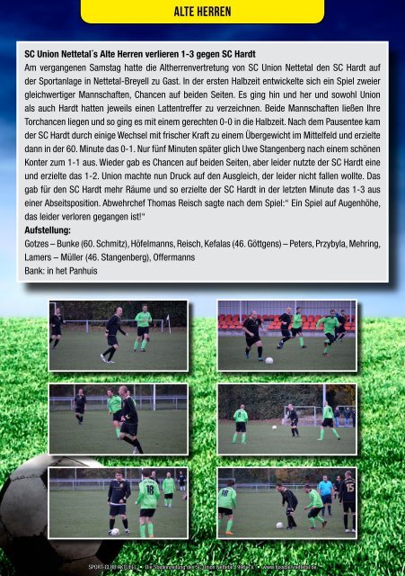 Sport Club Aktuell - Ausgabe 37 - 27.11.2016