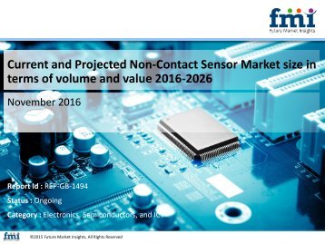 Current and Projected Non-Contact Sensor Market size in terms of volume and value 2016-2026