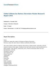 Global Lithium-ion Battery Electrolyte Market Research Report 2016