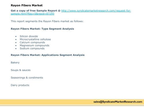 Rayon Fibers Market