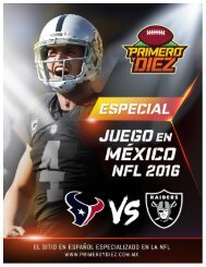 Revista Primero y Diez - Juego NFL en México 2016