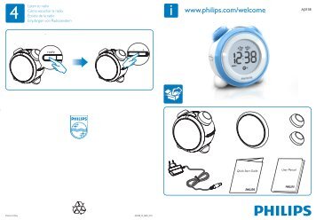 Philips Radio-rÃ©veil - Guide de mise en route - ESP