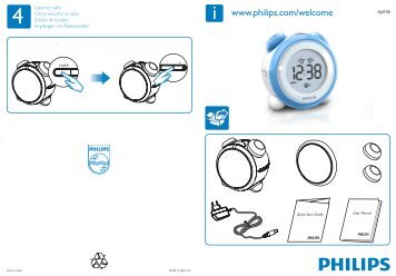 Philips Radio-rÃ©veil - Guide de mise en route - AEN
