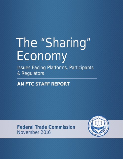 The “Sharing” Economy