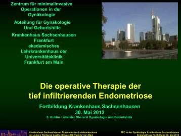 Die operative Therapie der tief infiltrierenden Endometriose