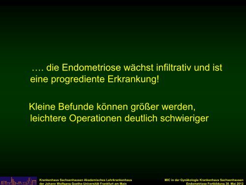 Die operative Therapie der tief infiltrierenden Endometriose