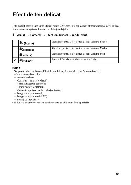 Sony NEX-C3A - NEX-C3A Istruzioni per l'uso Rumeno