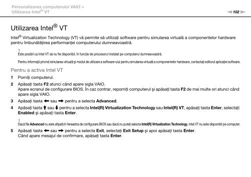 Sony VPCCW1S1E - VPCCW1S1E Istruzioni per l'uso Rumeno