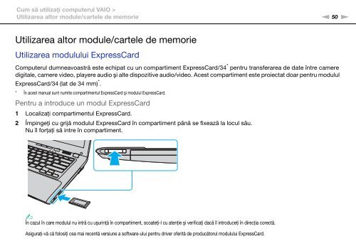 Sony VPCCW1S1E - VPCCW1S1E Istruzioni per l'uso Rumeno