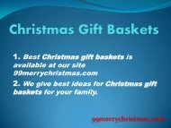 Christmas Food Gift Baskets by 99merrychristmas.com