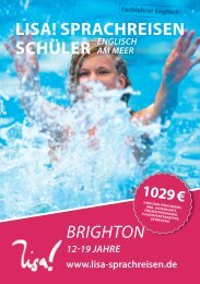 LISA! Schuelersprachreisen Brighton 2017