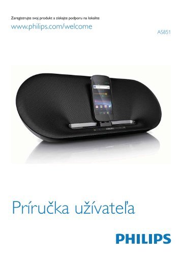 Philips Station d'accueil avec BluetoothÂ® - Mode dâemploi - SLK